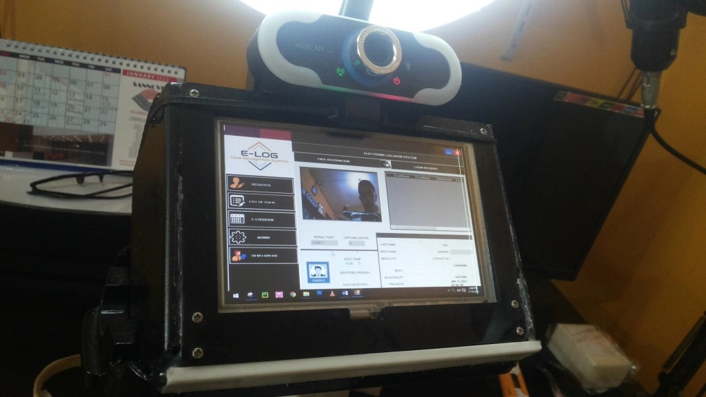 AL-MS: Automatic Logbook Face Recognition System With TTS API & Thermal Scanner